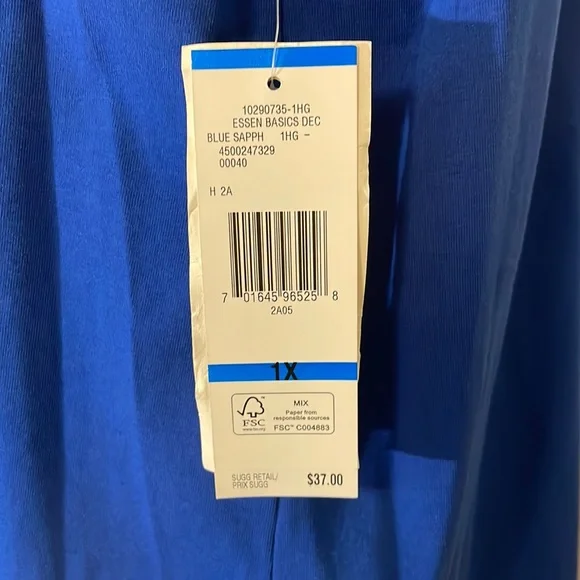 Jones New York total blue scoop neck tank top - Picture 5 of 7